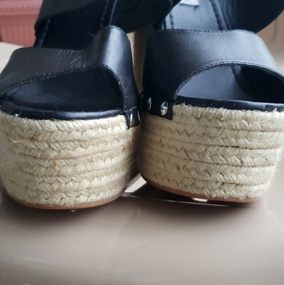 Steve Madden Leather Studded Wedges - Picture 4 of 13